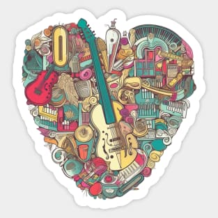 Guitar Is My Love Sticker